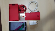 LG G4 Red Leather 32GB cu accesorii &amp;amp; garantie - liber de retea foto
