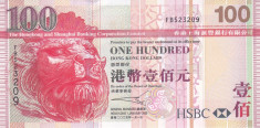 Bancnota Hong Kong 100 Dolari 2005 - P209b UNC ( H.S.B.C. ) foto