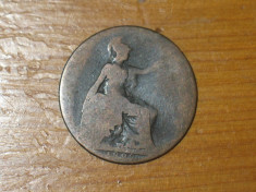 Moneda half penny Anglia 1898, regina Victoria foto