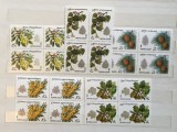 1980 Rusia serie nestampilata copaci si arbrusti 5 blocuri