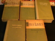 DE LA FUNDAREA ROMEI-5 VOL- TITUS LIVIUS- foto