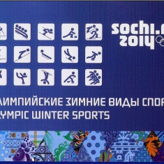 RUSIA 2014 JOCURILE OLIMPICE DE IARNA SOCHI-CARNET COTA MICHEL 72 EURO