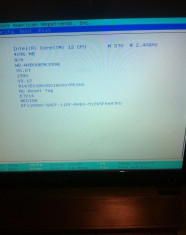 Procesor Laptop Intel I3 370M M370 Socket G1 /rPGA988A 2.40Ghz Generatia 1 foto