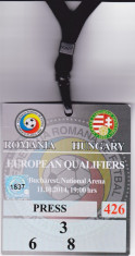 Acreditare meci fotbal ROMANIA - UNGARIA 11.10.2014 foto