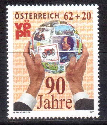 AUSTRIA 2011, Aniversari - Timbru/timbru, serie neuzata, MNH AUSTRIA 2011, Aniversari - Timbru/timbru, serie neuzata, MNH