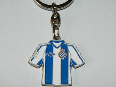 Breloc metalic fotbal - RCD ESPANYOL BARCELONA foto