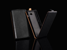 Husa Samsung Galaxy E7 Flip Case Inchidere Magnetica Black foto