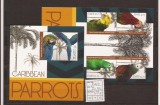 St. Kitts - parrots caribbean - 1306/9+bl.162