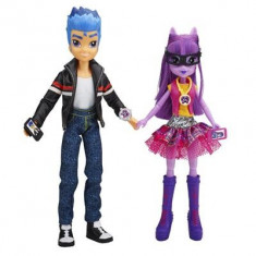 Set 2 Papusi My Little Pony Equestria Girls Twilight Sparkle And Flash Sentry foto