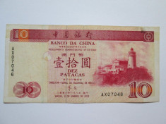 MACAU/MACAO 10 PATACAS 2001 foto