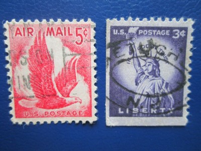 TIMBRE AMERICA VECHI USED foto