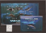 Tuvalu - whales - 1690/95+bl.164