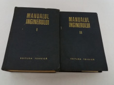 MANUALUL INGINERULUI 2 VOL./ 1965,1966 foto