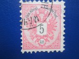 TIMBRE AUSTRIA USED 1882-5KR, Stampilat