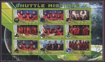 MALAWI 2010- COSMOS, AERONAUTICA, MISUNILE SHUTTLE 5 - COLITA STAMPILATA foto