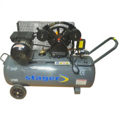 Stager HM-V-0.25/100L - Compresor aer 220V/50Hz 3HP 100L 8bar foto