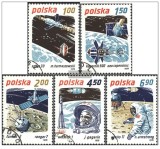 POLONIA 1979 - COSMOS, AERONAUTICA - COLITA +SERIE COMPLETA STAMPILATA