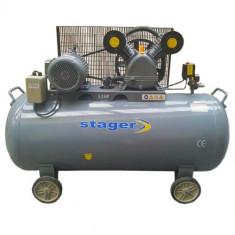 Stager HM-V-0.6/200L - Compresoare aer 380V/50Hz 2HP 200L 8bar foto