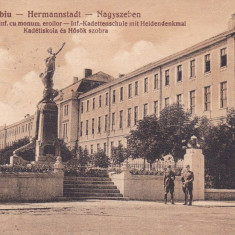 SIBIU SCOALA MILITARA DE INFANTERIE CU MONUMENTUL EROILOR CIRC. NOV. *927