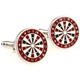 Butoni camasa model DARTS BOARD GAME + cutie simpla cadou