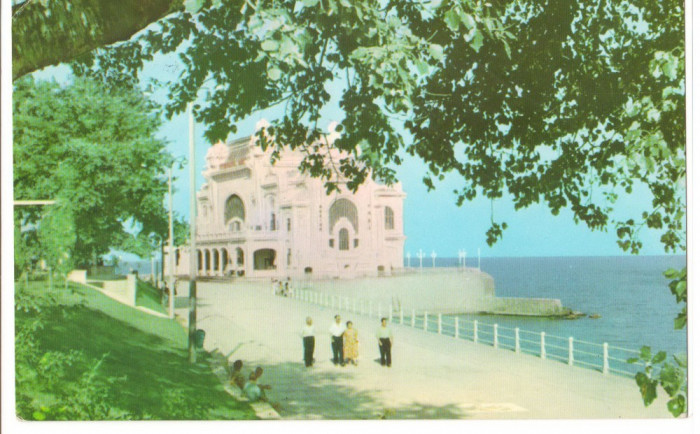 CPI (B7090) CARTE POSTALA - CONSTANTA. PE GALEZA, CAZINOUL, 1964