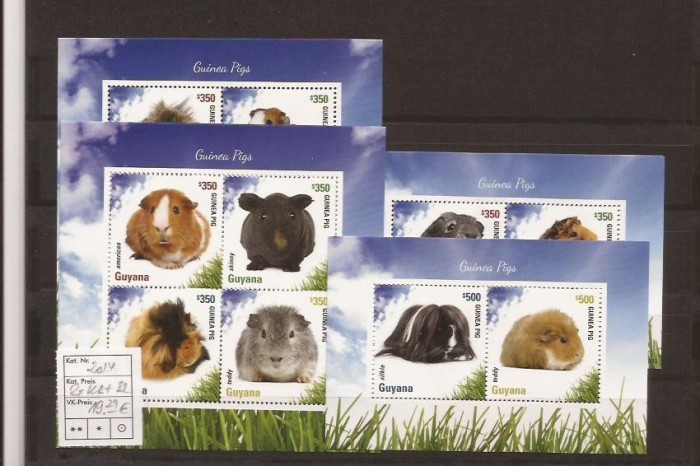 Guyana - guinea pigs - 2014 complet seria