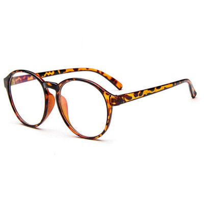 Ochelari unisex lentila clara RETRO DESIGN FASHION leopard toc inclus foto