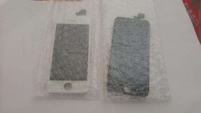 Lcd iPhone 5 alb / display / ecran original + cadou folie sticla fata spate