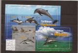 St. Kitts - dolphins - 1178/83+bl.105/6, Natura, Nestampilat