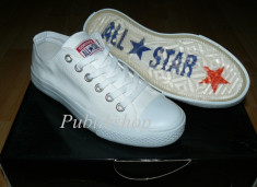 Tenesi Converse All Star alb total (talpa silicon) foto