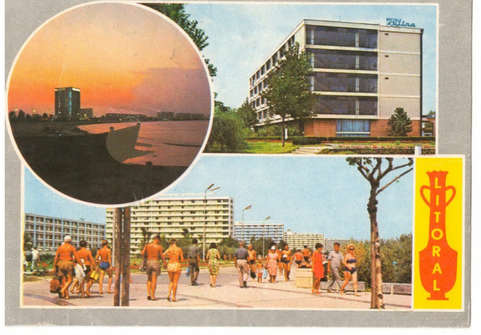 CPI (B7097) CARTE POSTALA - LITORAL, MOZAIC, 1988