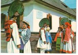 CPI (B7009) CARTE POSTALA - COMUNA GEORGE COSBUC. MUZEUL, COSTUME POPULARE
