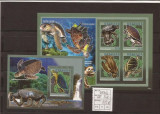 Grenada - turtles - 6690/3+bl.848, Natura, Nestampilat