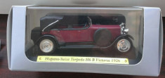 Macheta metal DeAgostini Hispano Suiza Torpedo H6 1926 - Auto d&amp;#039;Elite 1/43 foto