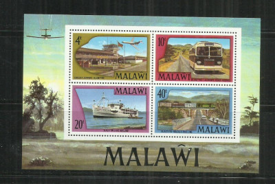 V 14 - VAPOARE, NAVE - MALAWI - BLOC NESTAMPILAT MNH foto