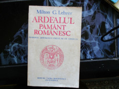 ARDEALUL PAMINT ROMANESC MILTON G. LEHRER foto