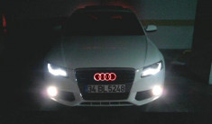 NOU! Emblema LED Audi Red 5D 18 * 5.8 cm foto