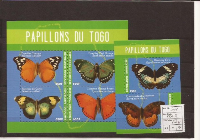 Togo - fluturi - 2014 seria