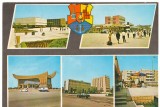 CPI (B7124) CARTE POSTALA - TULCEA. PIATA CIVICA, AUTOGARA, GARA, CONSIULIUL POP