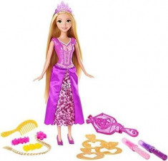 Papusa Disney Princess Tangled Draw And Style Hair Rapunzel foto