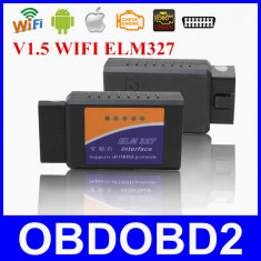 Interfata Diagnoza Universala Elm327 Wi-Fi OBDII OBD2 v1.5,Android sau IOS foto