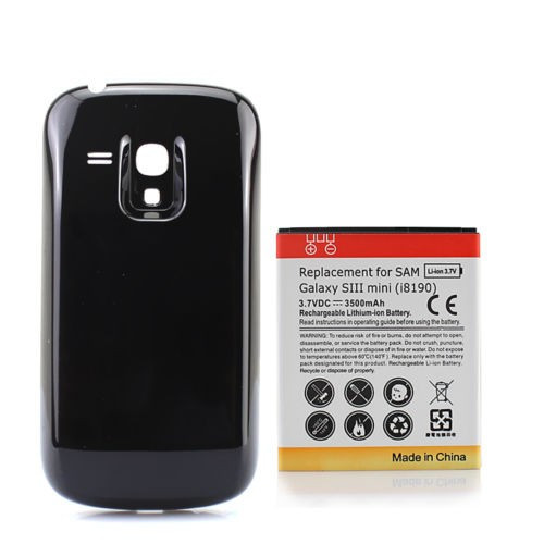 Baterie extinsa 3500 mah + capac negru Samsung Galaxy S3 Mini i8190