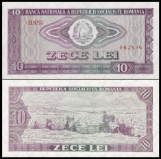 4. ROMANIA, 10 LEI 1966, UNC foto