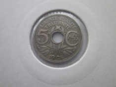 Franta 5 centimes 1925 foto