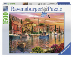 Puzzle Port Mediteranean 1500 Piese foto