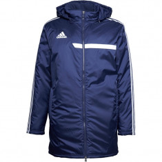 Geaca Barbati Adidas Mens Tiro13 Stadium Padded Hooded Jacket New Navy/White foto