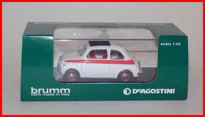 1959 - FIAT 500 SPORT (scara 1/43) BRUMM - DeAgostini IT foto