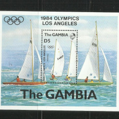 V 30 - VAPOARE, NAVE - GAMBIA - BLOC NESTAMPILAT, MNH