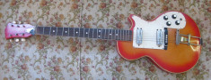 Chitara electrica anii 70 Romania copie model Gibson de decor! foto