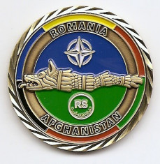 Medalie Romania Afghanistan RS 2015-2016- 44 mm (MC-67) foto